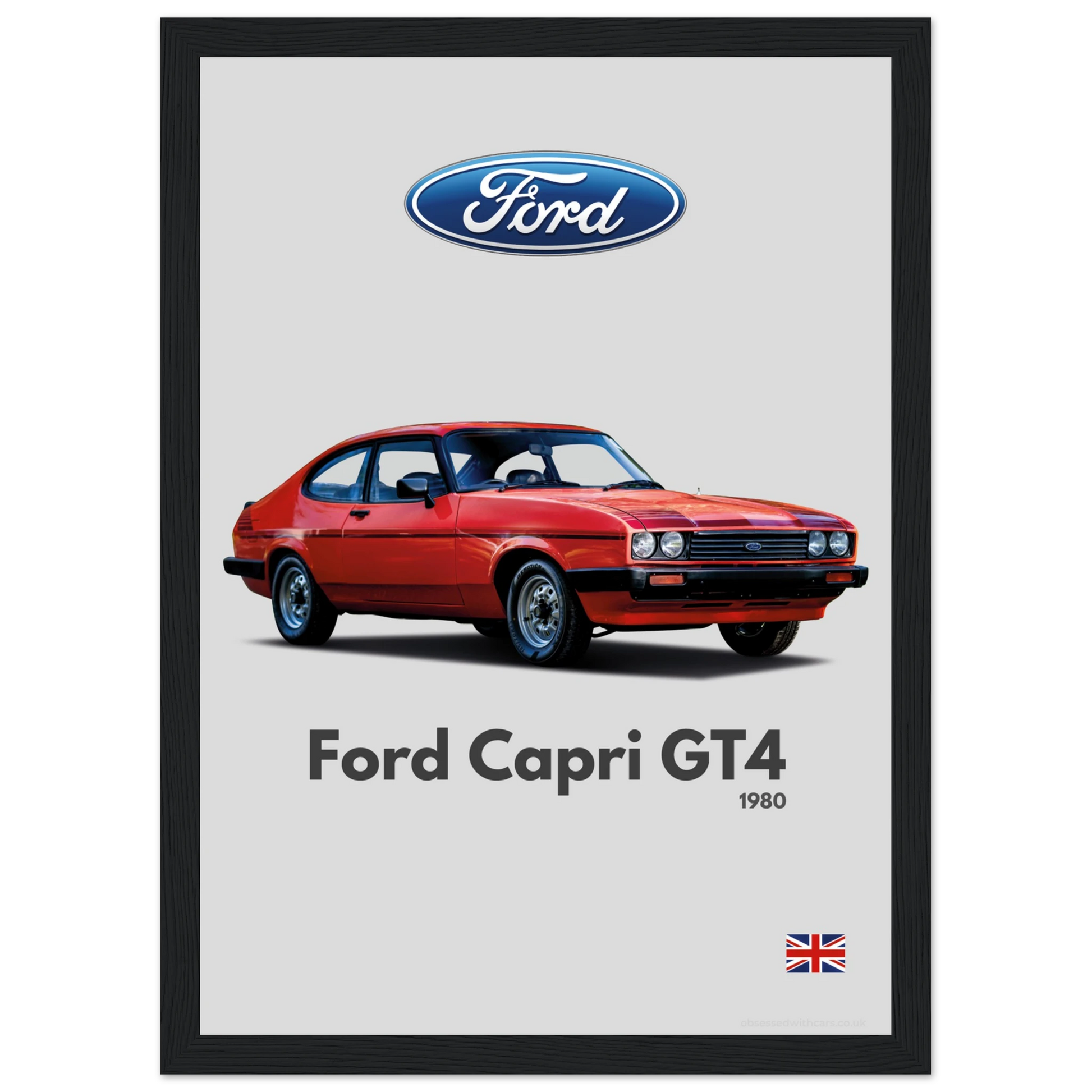 Ford Capri GT4 Poster - Minimalist Collection