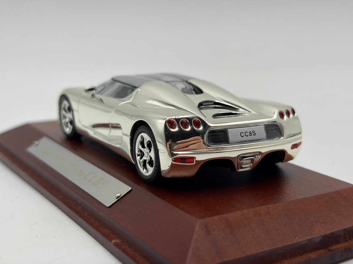 1/43 2002 Koenigsegg CC8S - Chrome | Model Car