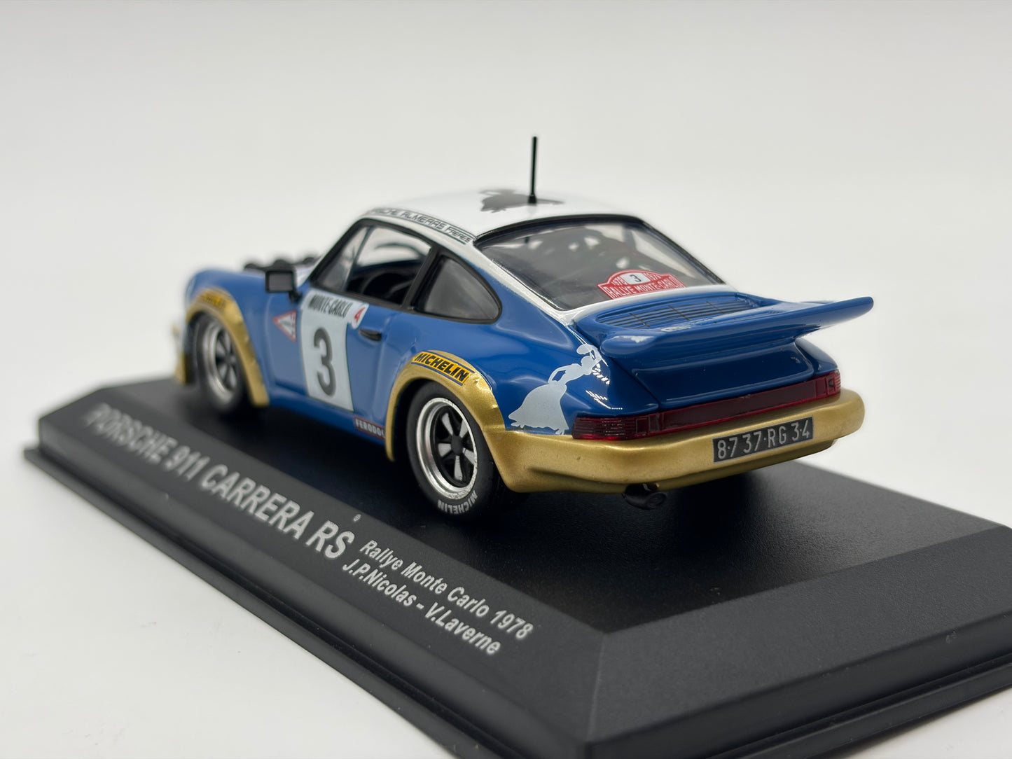 1/43 1978 Porsche 911 Carrera RS - Monte Carlo Rally - Nicolas / Laverne | Model Rally Car