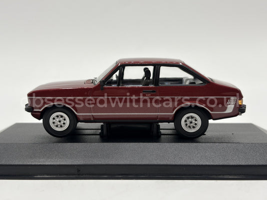 1/43 1977 Ford Escort Mk2 1300 Sport - Jupiter Red - Corgi Vanguards | Model Car