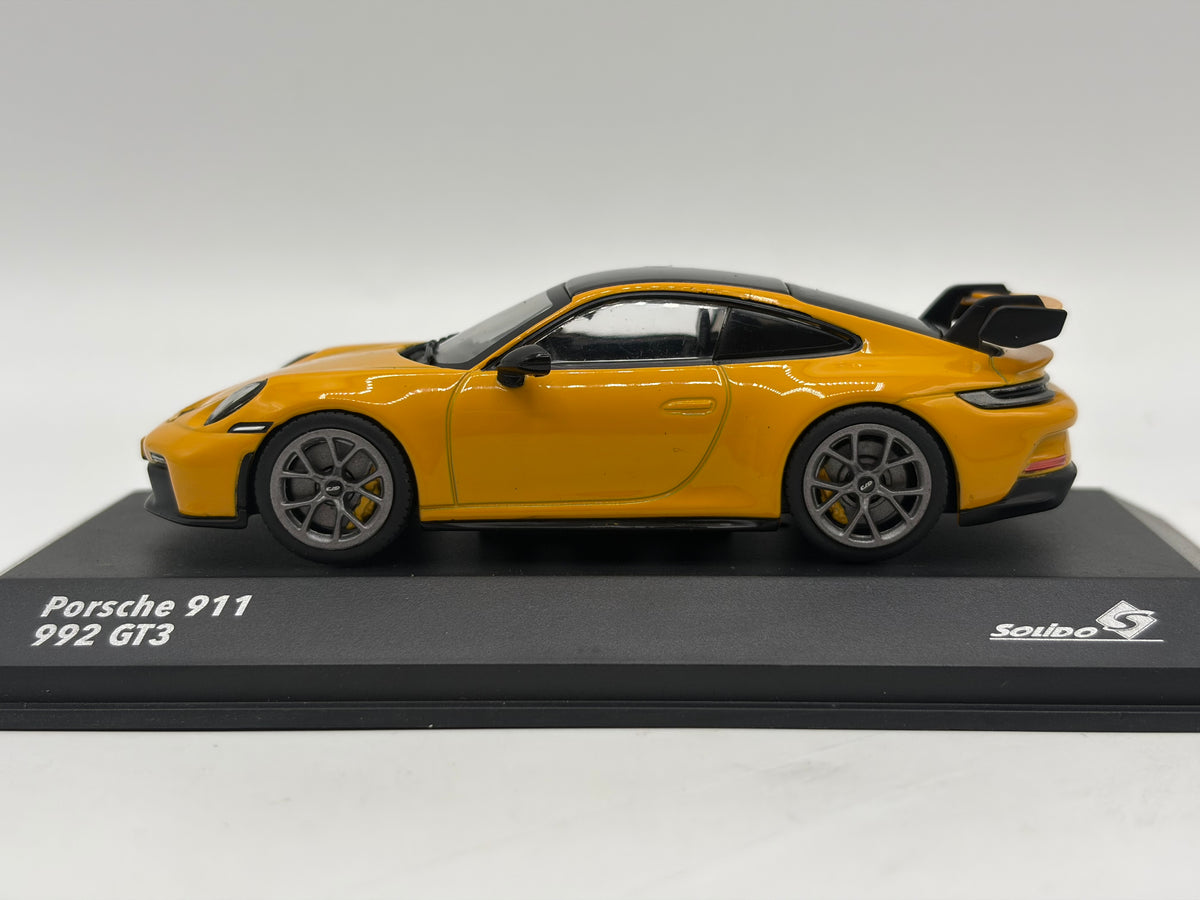1/43 2023 Porsche 911 (992) GT3 - Yellow - Solido | Model Car