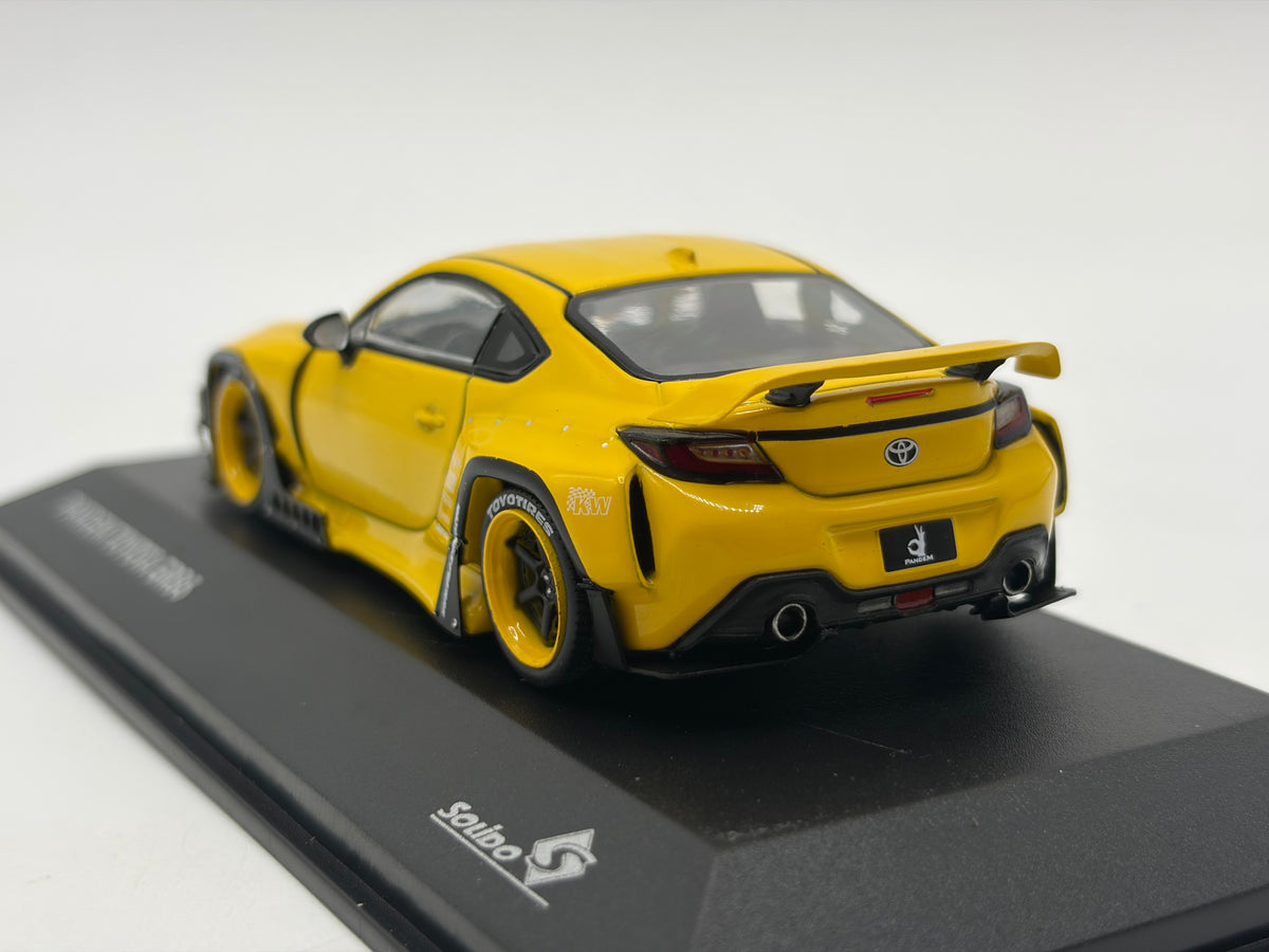 1/43 2022 Pandem Toyota GR86  Rocket Bunny - Yellow - Solido