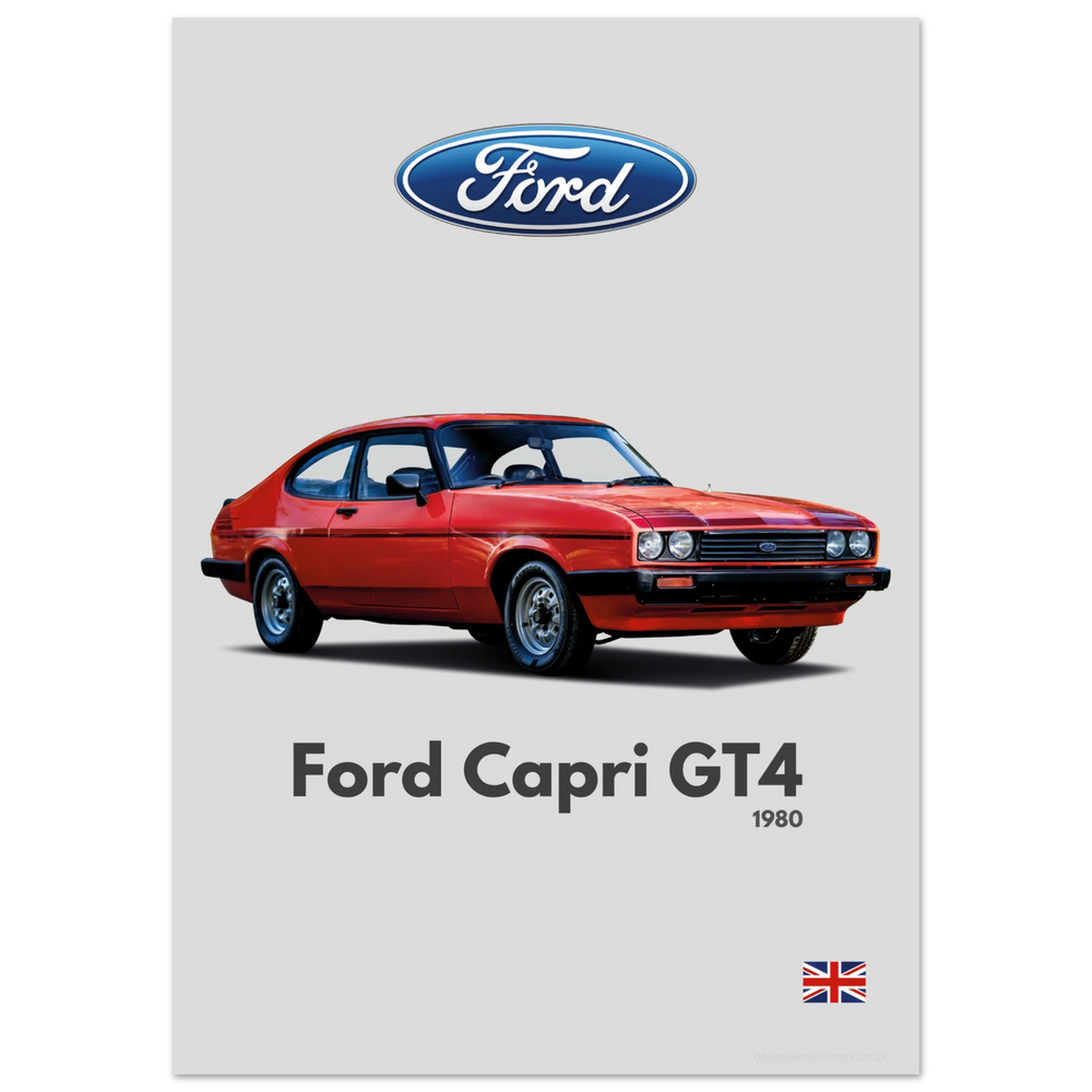 482 Ford Capri GT4 Poster - Minimalist Collection