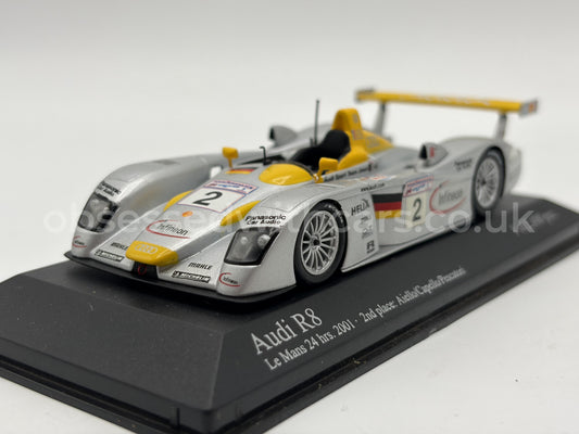 1/43 2001 Audi R8 - Aiello / Capello / Pescatori - Minichamps | Model Le Mans Car