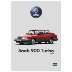 263 Saab 900 Turbo Poster - Minimalist Collection