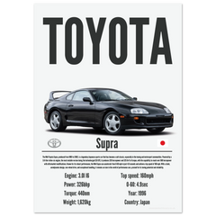 310 Toyota Supra Poster - Precision Collection