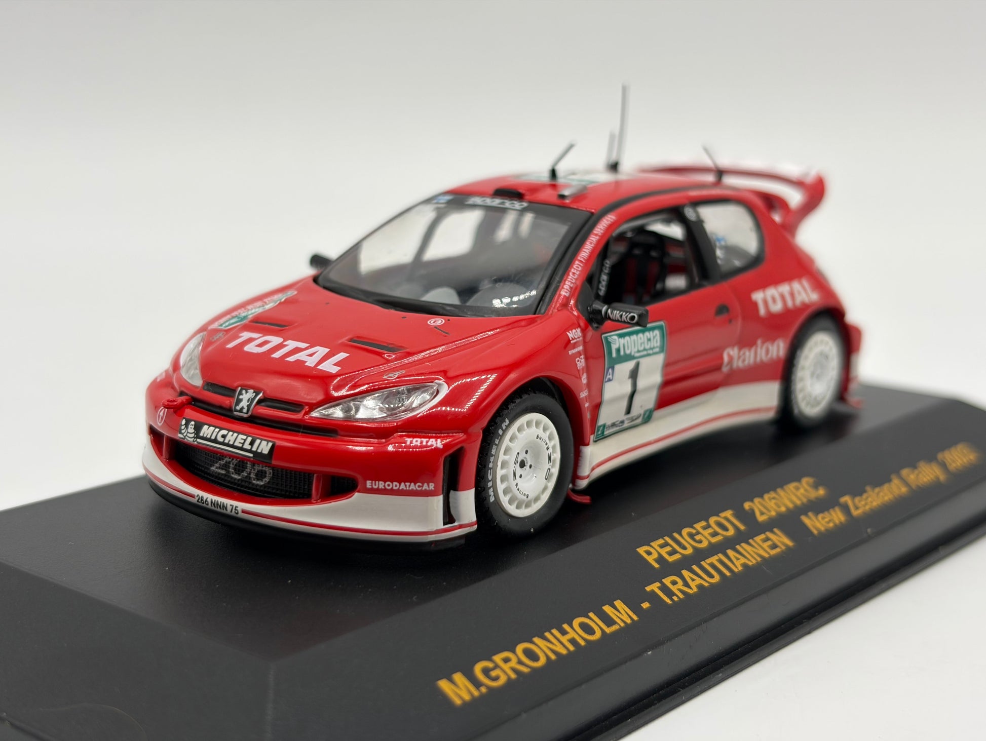 1/43 2003 Peugeot 206 WRC - Rally New Zealand - Gronholm / Rautiainen | Model Rally Car