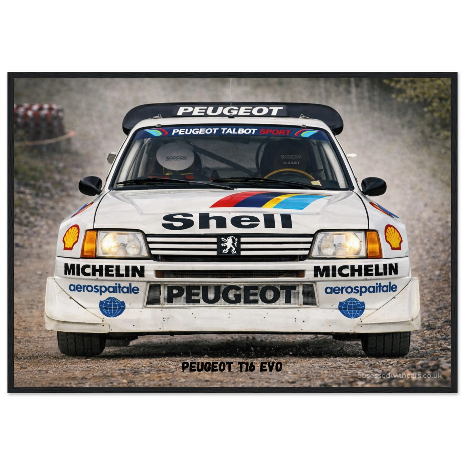 Peugeot T16 Evo Poster - Rally Legends Collection
