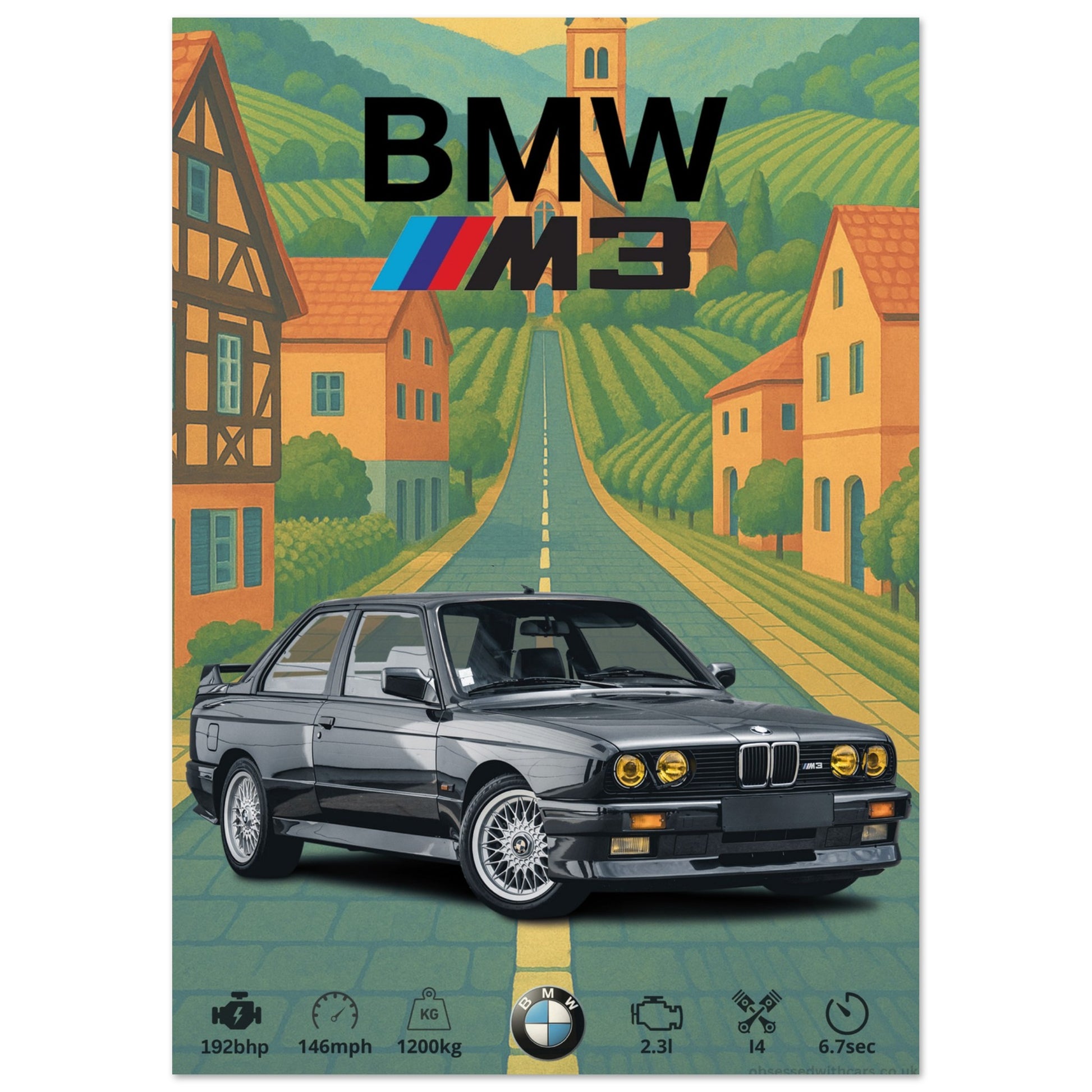 BMW M3 E30 Poster - Abstract Collection