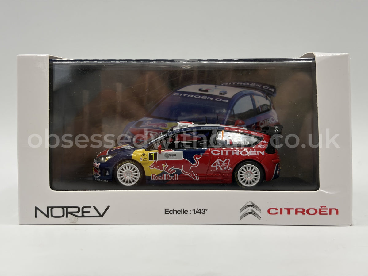 1/43 2008 Citroen C4 WRC - Tour de Corse - Sebastien Loeb - Norev | Model Rally Car