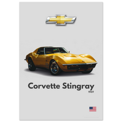 130 Corvette Stingray Poster - Minimalist Collection