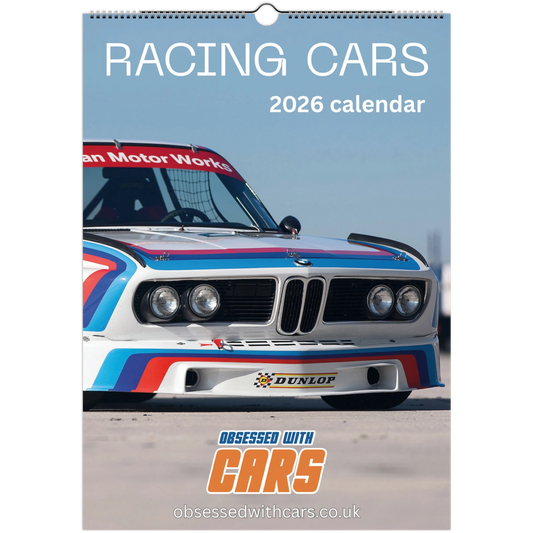 Racing Cars Calendar 2026 | A3 Car Calendar