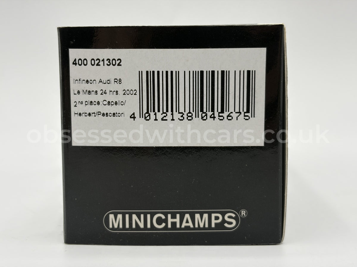 1/43 2002 Infineon Audi R8 - Capello / Herbert / Pescatori - Minichamps | Model Le Mans Car