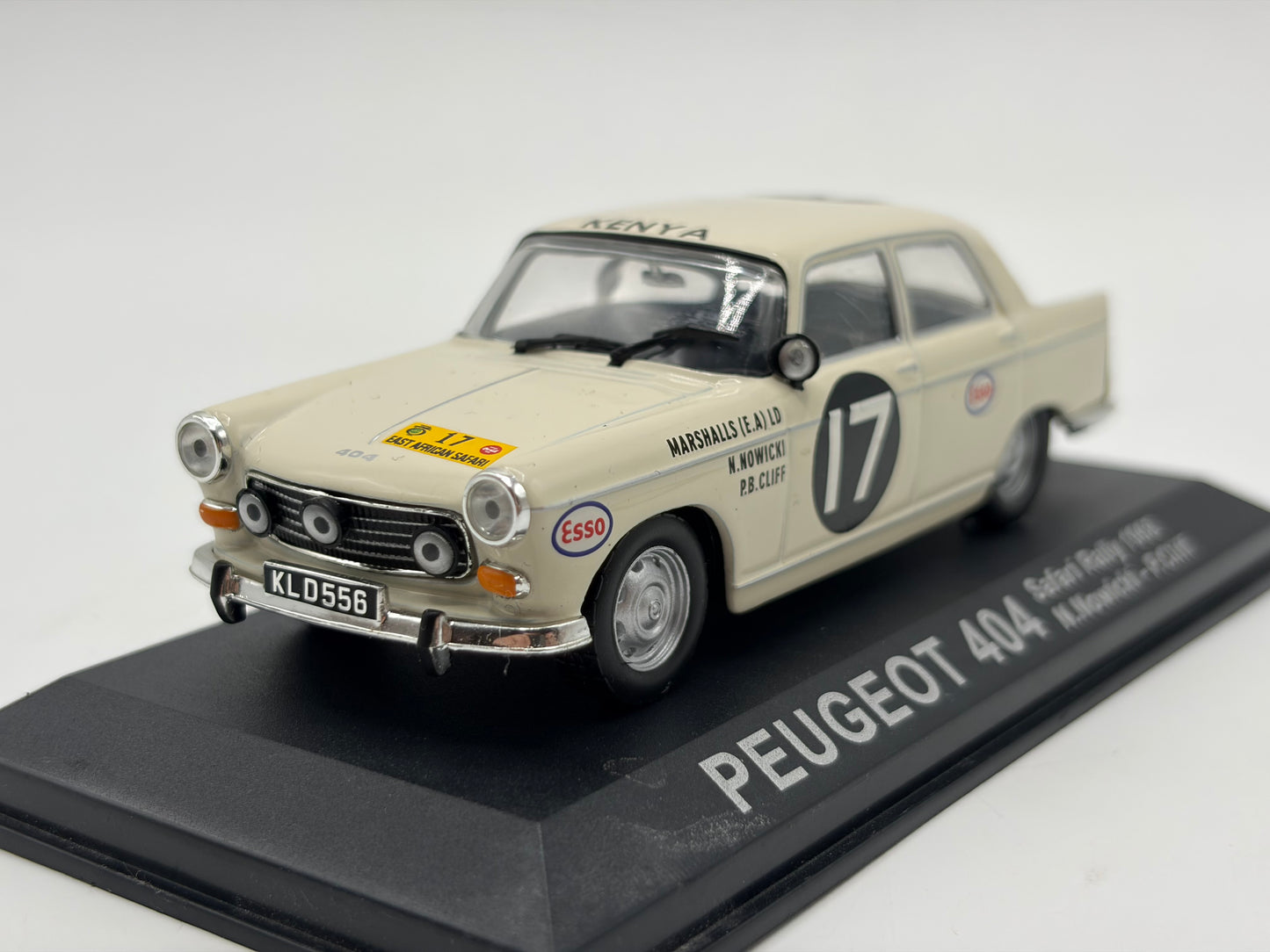 1/43 1968 Peugeot 404 - Safari Rally - Nowicki / Cliff | Model Rally Car