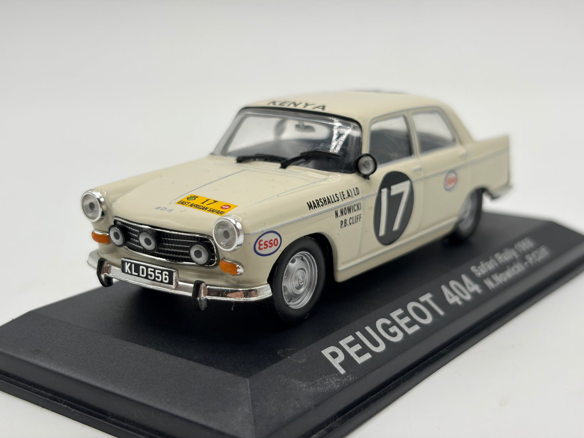 1/43 1968 Peugeot 404 - Safari Rally - Nowicki / Cliff | Model Rally Car