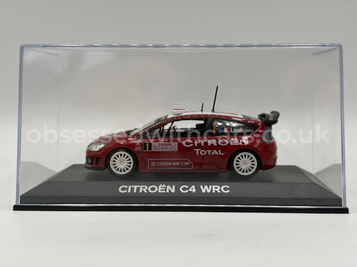 1/43 2008 Citroen C4 WRC - Monte Carlo Rally - Sebastien Loeb - Norev | Model Rally Car