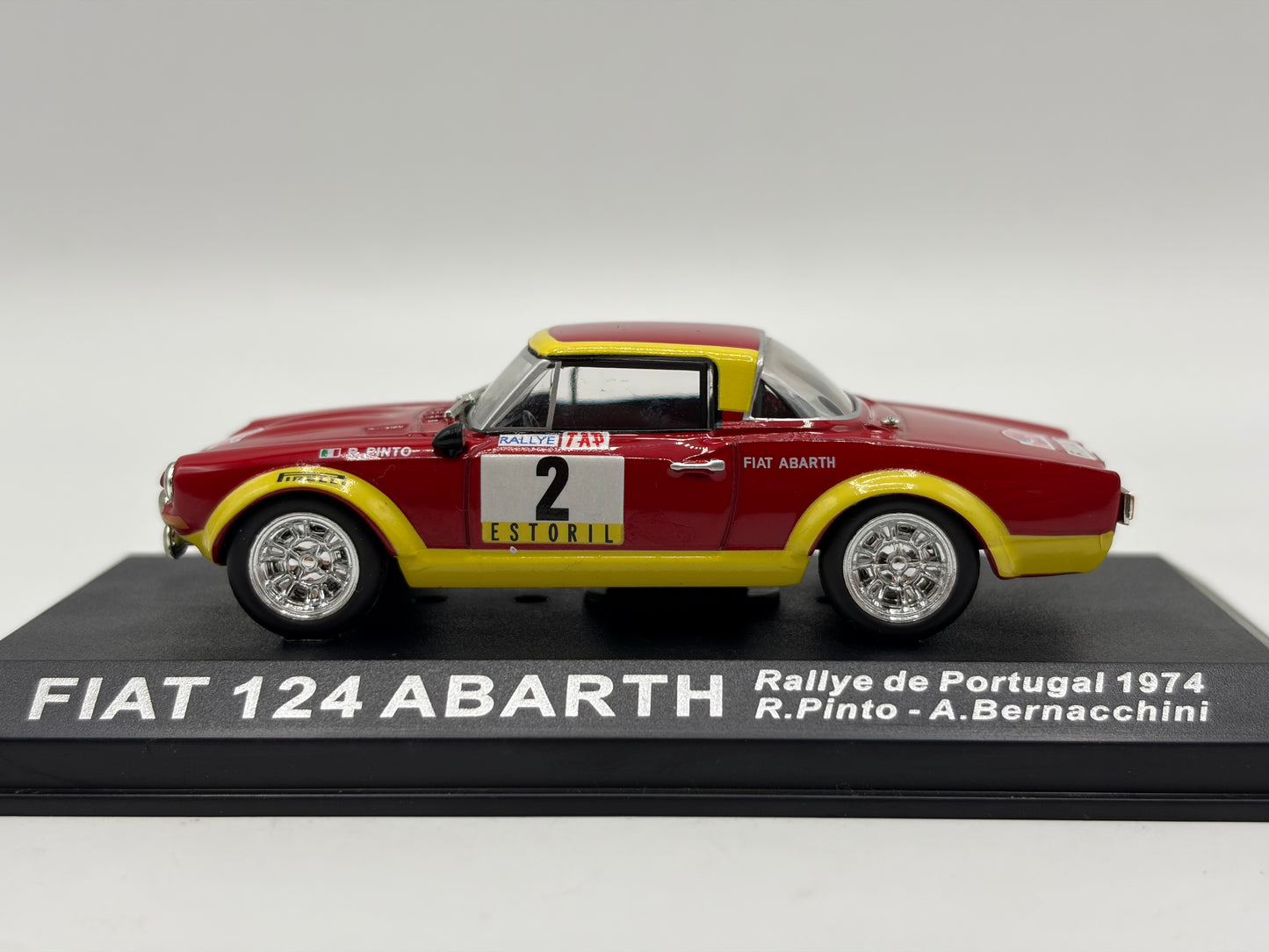1/43 1974 Fiat 124 Abarth - Rallye de Portugal - Pinto / Bernacchini | Model Rally Car
