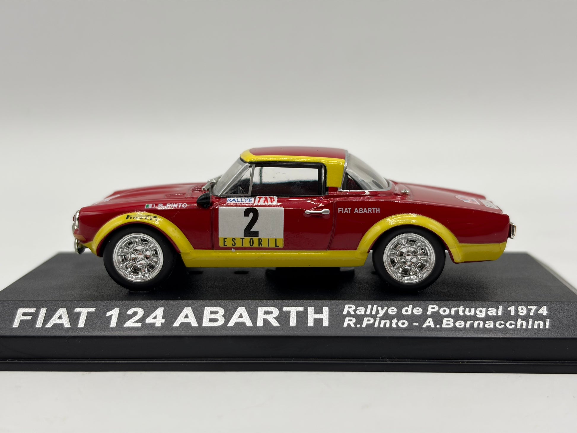 1/43 1974 Fiat 124 Abarth - Rallye de Portugal - Pinto / Bernacchini | Model Rally Car