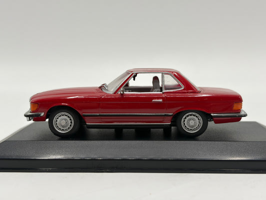 1/43 1971 Mercedes 350 SL Cabriolet - Red - Minichamps | Model Car