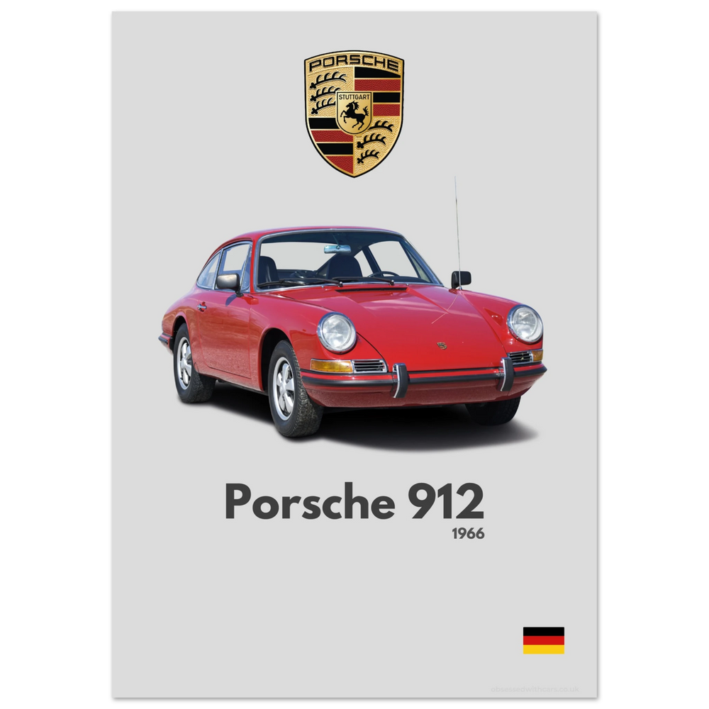 368 Porsche 912 Poster - Minimalist Collection