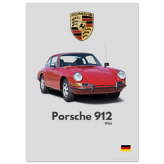 368 Porsche 912 Poster - Minimalist Collection