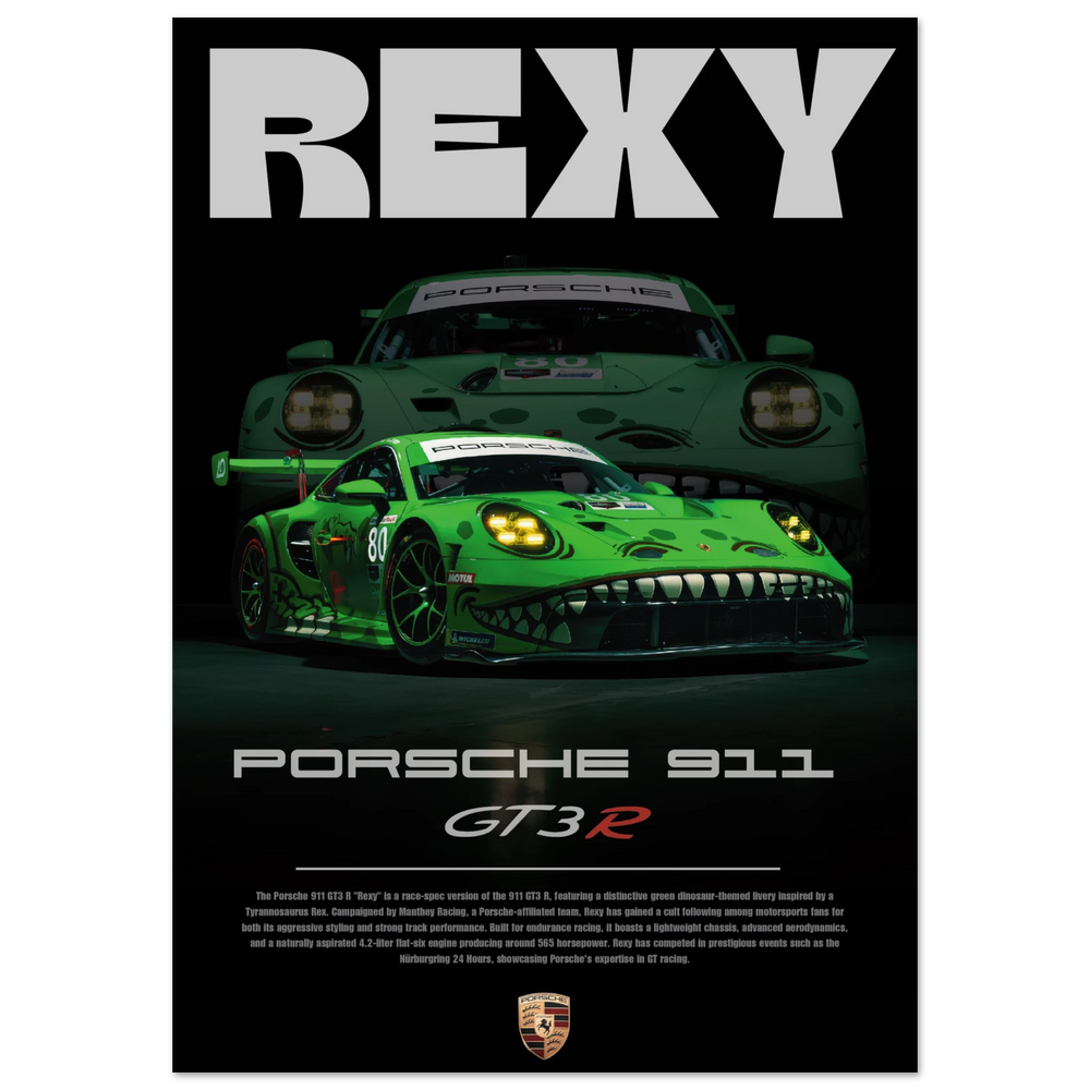 690 Porsche 911 GT3 R "Rexy" Poster