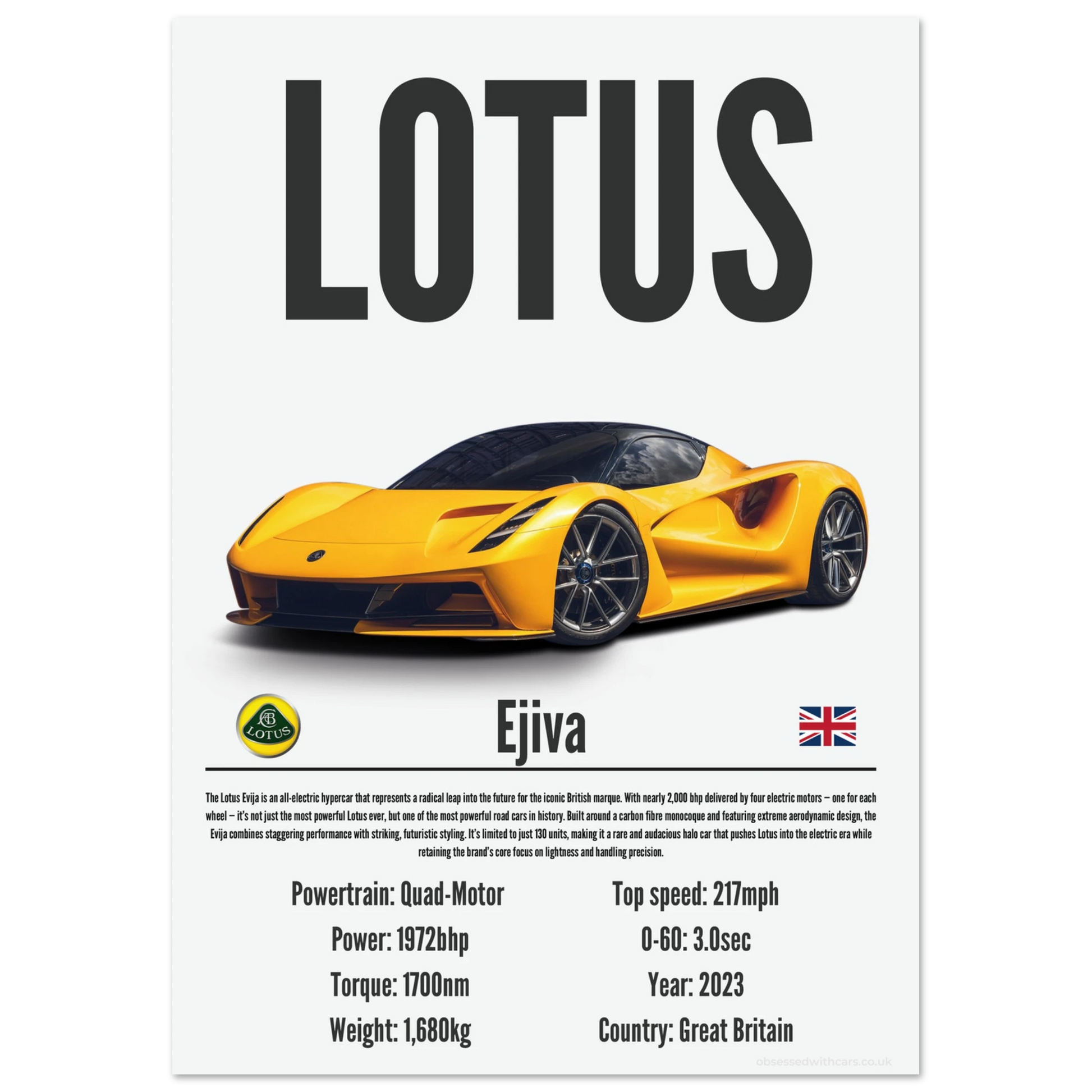 Lotus Ejiva Poster - Precision Collection