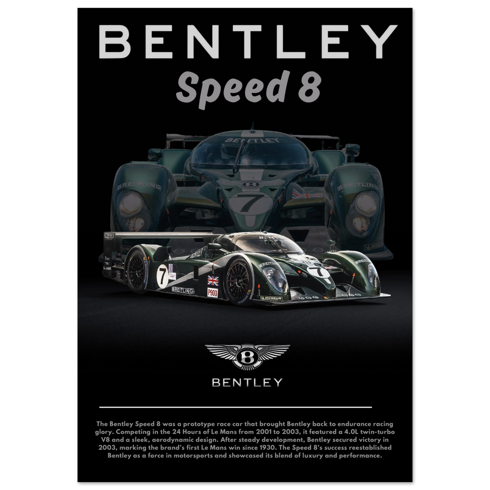 700 Bentley Speed 8 Poster