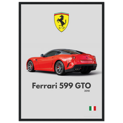 200 Ferrari 599 GTO Poster - Minimalist Collection