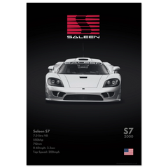 400 Saleen S7 Poster - Monochrome Collection