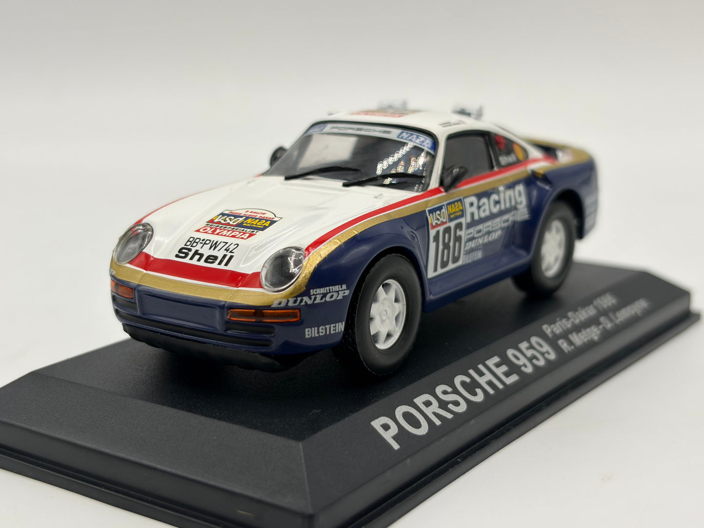 1/43 1986 Porsche 959 - Paris-Dakar - Metge / Lemoyne | Model Rally Car