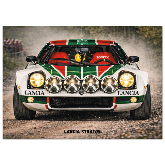 Lancia Stratos Poster - Rally Legends Collection