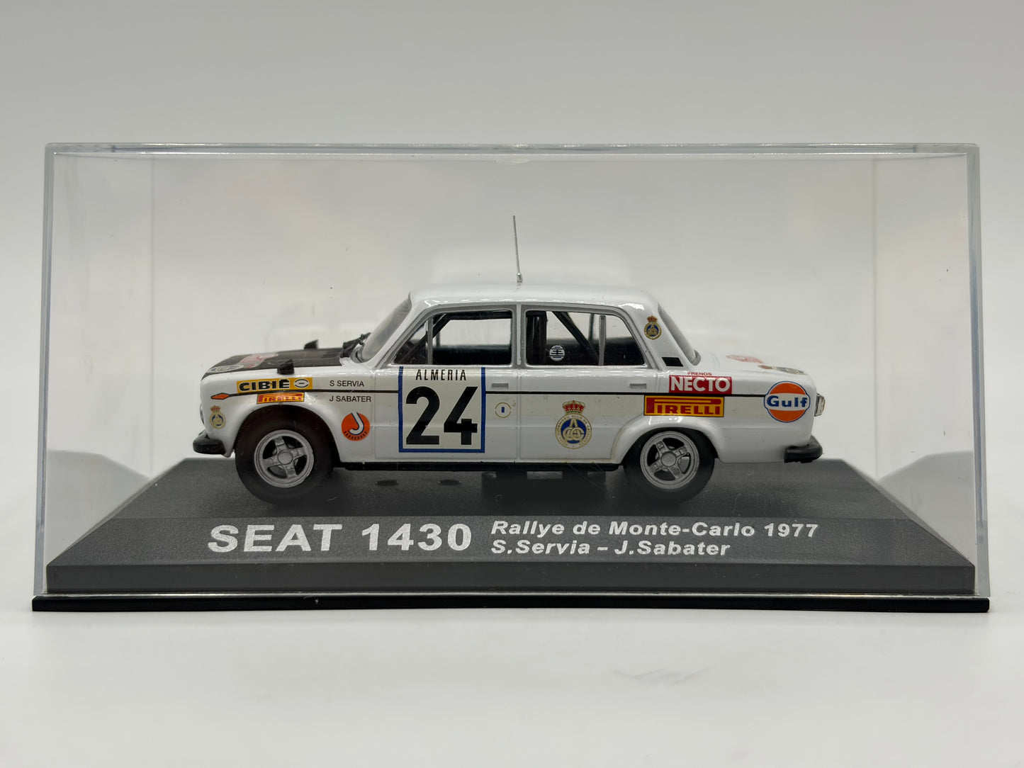 1/43 1977 Seat 1430 - Monte Carlo Rally - Servia / Sabater | Model Rally Car