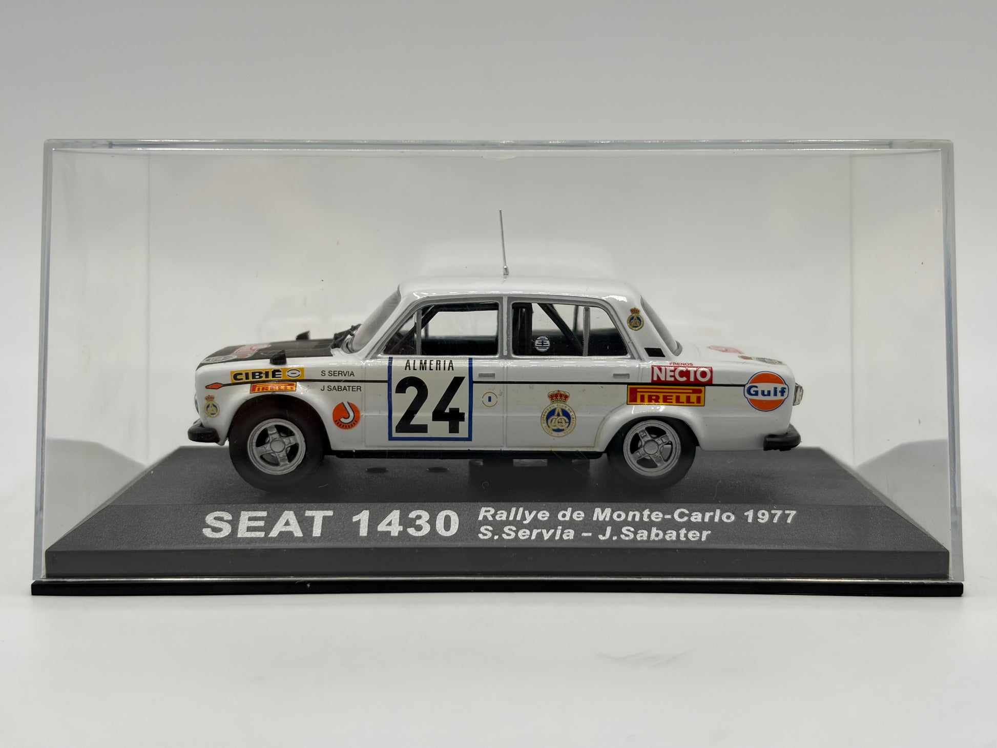 1/43 1977 Seat 1430 - Monte Carlo Rally - Servia / Sabater | Model Rally Car