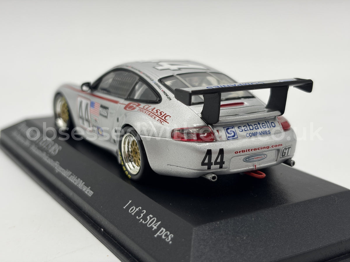 1/43 2004 Porsche 911 GT3 RS - 24h Daytona - Policastro / Policastro Jr / Fitzgerald / Liddell / Mowlem - Minichamps | Model Car