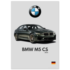 049 BMW M5 CS Poster - Minimalist Collection
