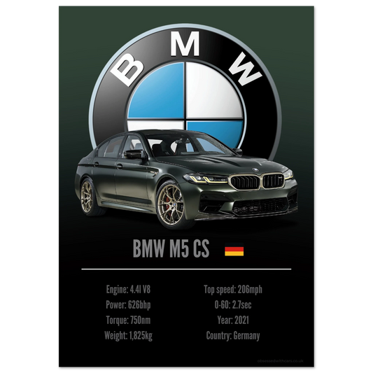 BMW M5 CS Poster - Accent Collection