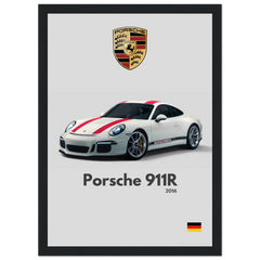 110 Porsche 911R Poster - Minimalist Collection