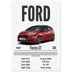 118 Ford Fiesta ST Poster - Precision Collection