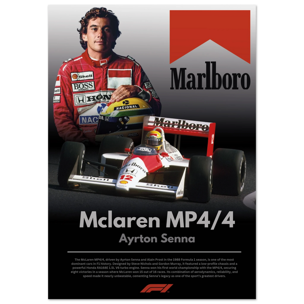 670 Mclaren MP4/4 Ayrton Senna Poster