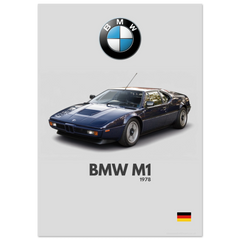 320 BMW M1 Poster - Minimalist Collection