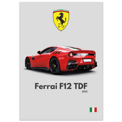040 Ferrari F12 TDF Poster - Minimalist Collection