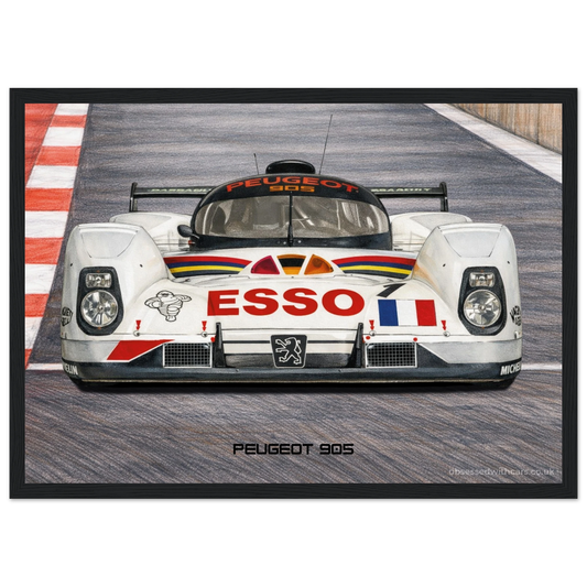 Peugeot 905 Poster - Le Mans Legends Collection