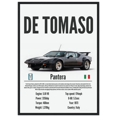 470 De Tomaso Pantera Poster - Precision Collection