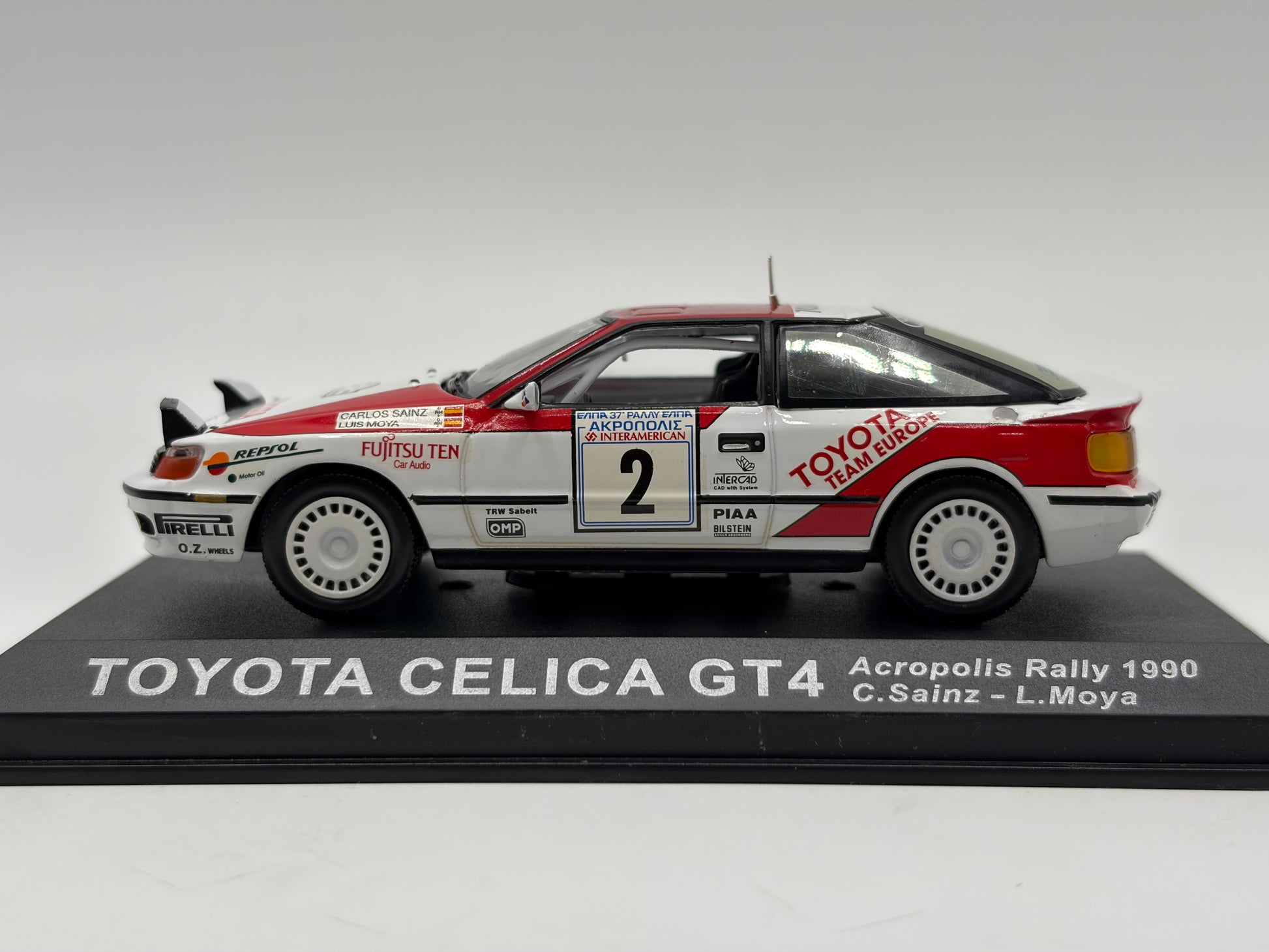 1/43 1990 Toyota Celica GT4 - Acropolis Rally - Sainz / Moya | Model Rally Car