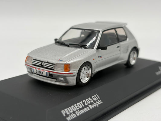 1/43 1992 Peugeot 205 GTI with Dimma Bodykit - Gris Futura - Solido | Model Car