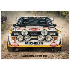 Audi Quattro Sport S1 E2 Poster - Rally Legends Collection