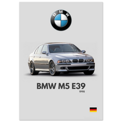 270 BMW M5 E39 Poster - Minimalist Collection