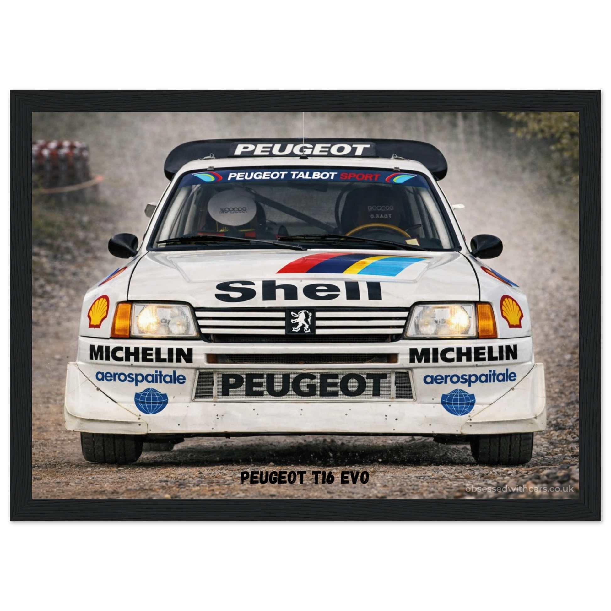 Peugeot T16 Evo Poster - Rally Legends Collection