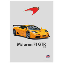 081 Mclaren F1 GTR Poster - Minimalist Collection